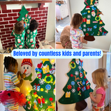 Montessori DIY Lighted Felt Christmas Tree