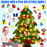 Montessori DIY Lighted Felt Christmas Tree