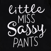 "Little miss sassy pants" Sunflower Short Baby Set - 4 Seasons Family