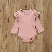 Ruffled Bodysuit and Striped Belted Pants Set - 4 Seasons Family