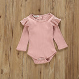 Ruffled Bodysuit and Striped Belted Pants Set - 4 Seasons Family