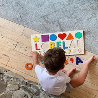 My Cuddle Name™ - Customized Educational Wooden Puzzle - 4 Seasons Family
