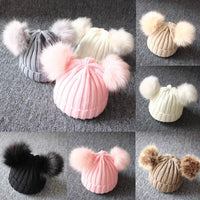 PomBaby™ - Pompom Hat Knitted - 4 Seasons Family