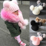 PomBaby™ - Pompom Hat Knitted - 4 Seasons Family