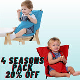 EASYSEAT™ - PORTABLE HIGH CHAIR ( 6-30 Months) - 4 Seasons Family